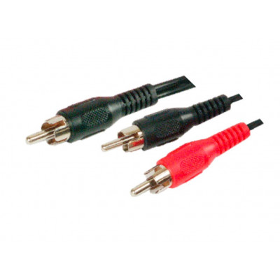 MX RCA Male Plug To 2 RCA Male Cord 1.5 Meter (MX-593) MX RCA Male Plug To 2 RCA Male Cord 1.5 Meter (MX-593)