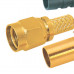 MX SMA Male Connector Crimp Type For RG-58U and RG-174U Cable Fully Gold Plated with Boot (MX-336A) MX SMA Male Connector Crimp Type For RG-58U and RG-174U Cable Fully Gold Plated with Boot (MX-336A)