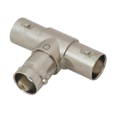 MX T Connector 3 BNC Female Socket with Teflon Pin Gold Plated (MX-288)