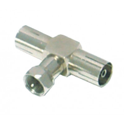 MX T Type Connector F Male Plug To MX 2 RF Female Socket Connector (MX-1591) MX T Type Connector F Male Plug To MX 2 RF Female Socket Connector (MX-1591)