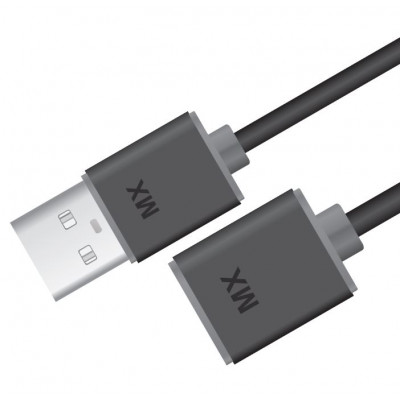 MX USB A Male Plug To MX USB B Female Socket Cord 1.5 Meter (MX-3394) MX USB A Male Plug To MX USB B Female Socket Cord 1.5 Meter (MX-3394)