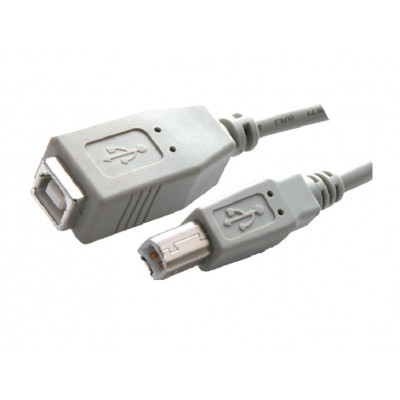 MX USB B Male Plug To MX USB B Female Socket Cord 1.5 Meter (MX-1966) MX USB B Male Plug To MX USB B Female Socket Cord 1.5 Meter (MX-1966)