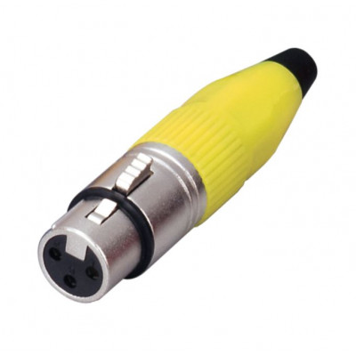 MX XLR 3 Pin MIC Extension Female Connector Heavy Duty Super Deluxe (MX-2553) MX XLR 3 Pin MIC Extension Female Connector Heavy Duty Super Deluxe (MX-2553)