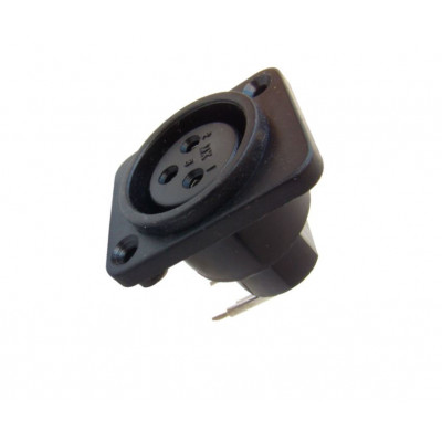 MX XLR 3 Pin MIC Female Connector Panel Mounting PCB Type (MX-388A) MX XLR 3 Pin MIC Female Connector Panel Mounting PCB Type (MX-388A)