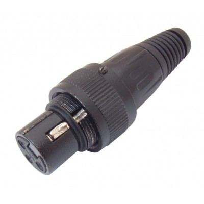 MX XLR 3 Pin MIC Female Connector with Lock Ring and Locking Screw (MX-3142) MX XLR 3 Pin MIC Female Connector with Lock Ring and Locking Screw (MX-3142)