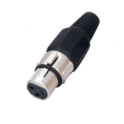 MX XLR 3 Pin Micro Phone Extension Female Socket Connector Fancy Type (MX-860)