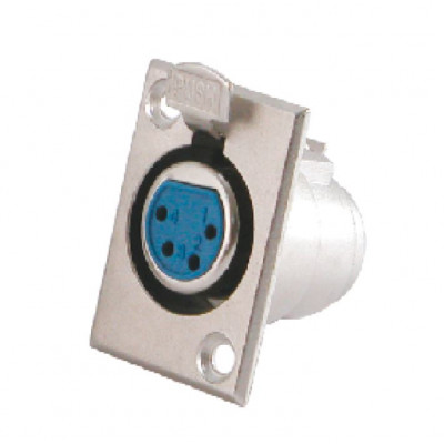 MX XLR 4 PIN MIC Female Socket Connector Panel Mounting (MX-1888) MX XLR 4 PIN MIC Female Socket Connector Panel Mounting (MX-1888)