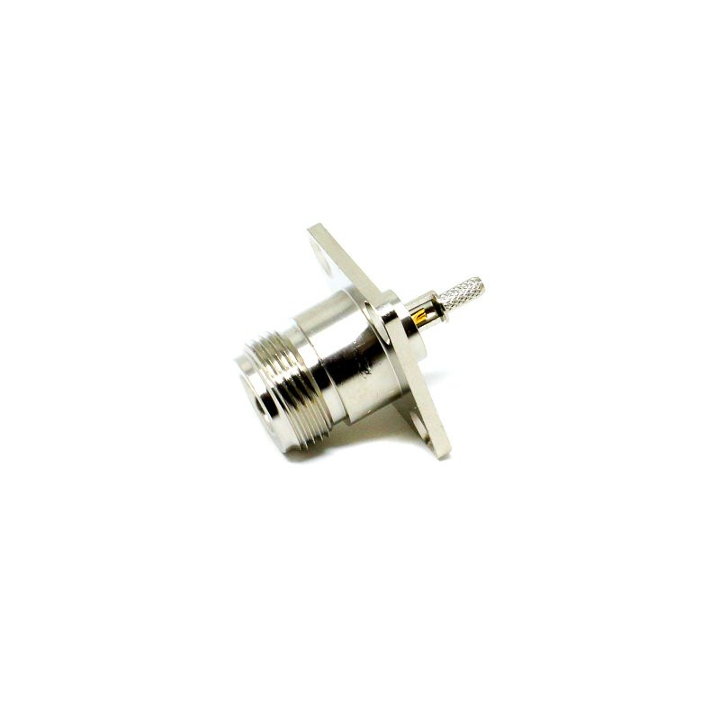 N Female Straight Soldering Panel Mounting Socket buy online at Low