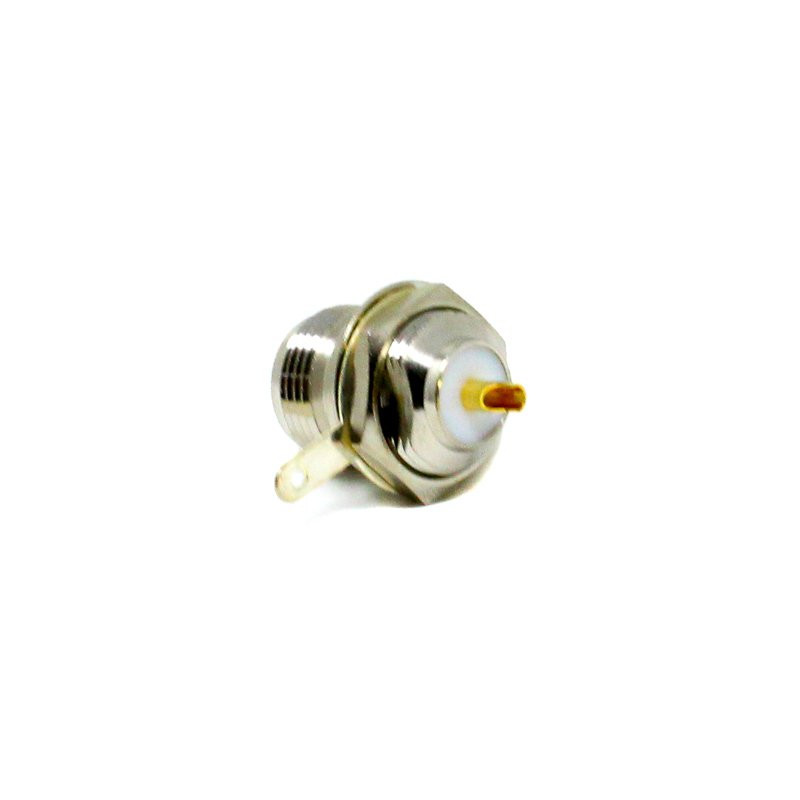 N Type Connector Bulkhead Female 180 Degree Solder Type buy online at