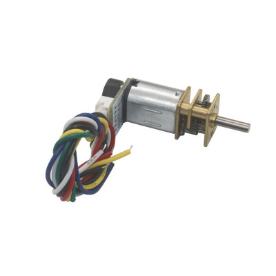 N20 12V 300 RPM Micro Metal Gear Motor With Encoder