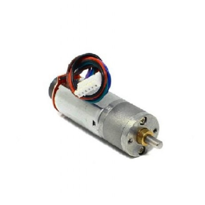 N20 24V 175RPM Metal Gear Motor With Encoder D Type Shaft
