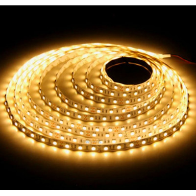 Non Waterproof 3528 Warm White SMD LED Strip - 5 Meter