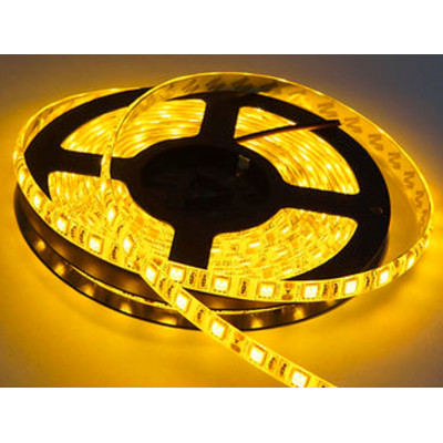 Non Waterproof 5050 Yellow SMD LED Strip - 5 Meter