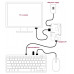 Official Raspberry Pi Keyboard Red & White Official Raspberry Pi Keyboard Red & White