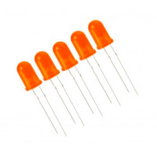 Orange LED - 5mm Diffused - 5 Pieces Pack