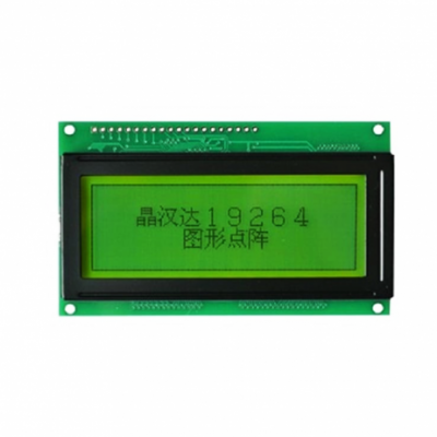 Original JHD644 19264 dots LCD Display with Yellow Green Backlight Original JHD644 19264 dots LCD Display with Yellow Green Backlight