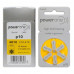 PowerOne P10 Hearing AID Battery - 6 Pieces Pack