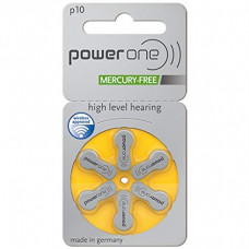 PowerOne P10 Hearing AID Battery - 6 Pieces Pack