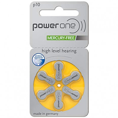 PowerOne P10 Hearing AID Battery - 6 Pieces Pack