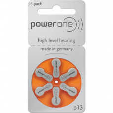 PowerOne P13 Hearing AID Battery - 6 Pieces Pack