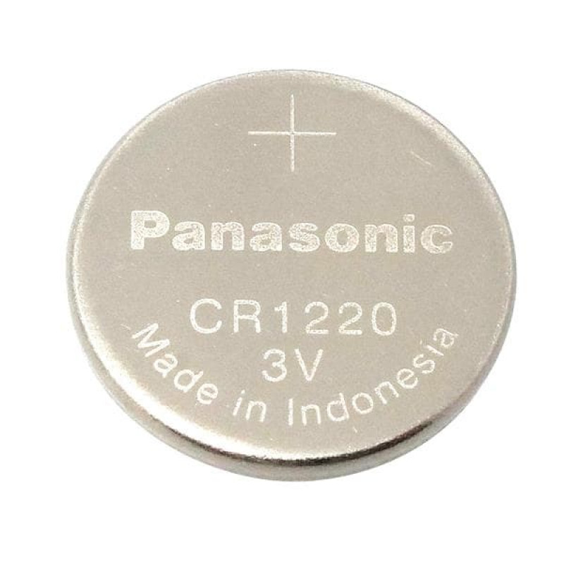 Panasonic CR1220 Battery 3V Lithium Coin Cell, Bulk