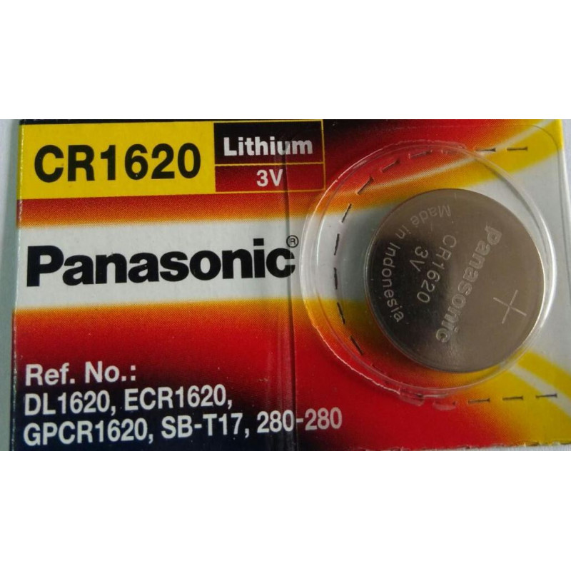 Panasonic CR1620 3V 75mAh Lithium Coin Cell Battery buy online at Low Price  in India 