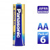 Panasonic Evolta Alkaline AA 1.5V Battery Pack of 6