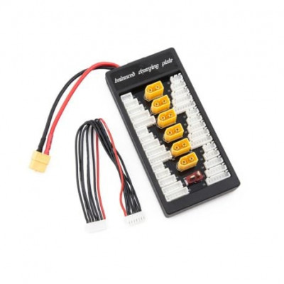 Parallel charging Board for 6 packs 2~6S (XT60-Male) with Xt60 Female Parallel charging Board for 6 packs 2~6S (XT60-Male) with Xt60 Female