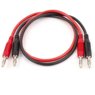 Patch Cord - 4mm - Red-Black-Pair- 0.5m (Length)