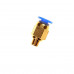 PC4-M6 Pneumatic Push in Bowden Extruder for 3mm J-Head fitting