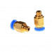 PC4-M6 Pneumatic Push in Bowden Extruder for 3mm J-Head fitting