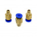 PC4-M6 Pneumatic Push in Bowden Extruder for 3mm J-Head fitting