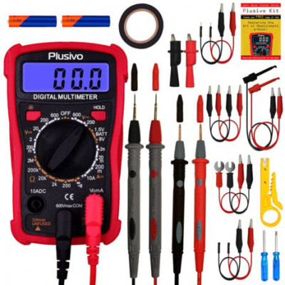 Plusivo Digital Display Multimeter + Test Leads Plusivo Digital Display Multimeter + Test Leads