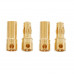 PolyMax 3.5mm Gold Male-Female Connectors 1 PAIR - 2 Pieces Pack
