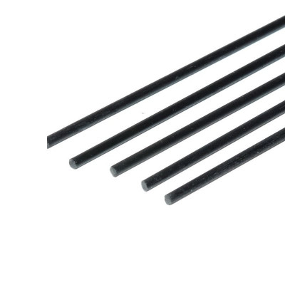 Pultruded Carbon Fibre Rod (Solid) 2mm * 1000mm (Pack of 4) Pultruded Carbon Fibre Rod (Solid) 2mm * 1000mm (Pack of 4)