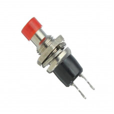 Push Button SPST Reset Red Steel Switch
