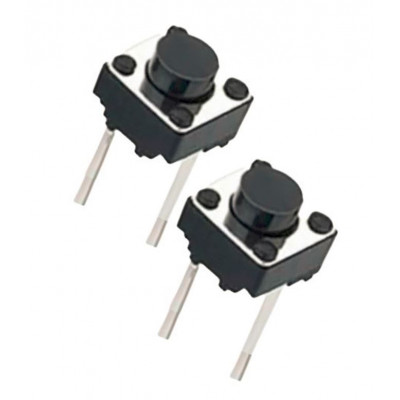 Push Button Switch 2 Pin - 5mm - 2 Pieces Pack