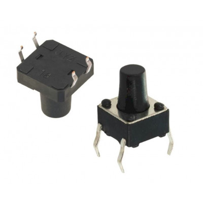 Push Button Switch - 12mm - 4 pin - Tactile/Micro Switch - 10mm Height