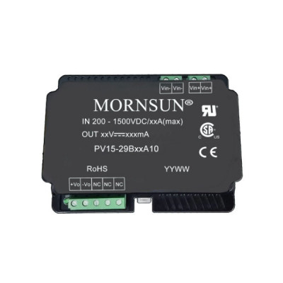 PV15-29B24A10 Mornsun 200-1500V to 24V DC-DC Converter 15W Power Supply Module - DIN Rail Mounting Package PV15-29B24A10 Mornsun 200-1500V to 24V DC-DC Converter 15W Power Supply Module - DIN Rail Mounting Package