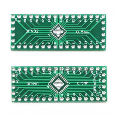 QFN32 QFN40 SMD to DIP Adapter PCB Board-2 Pieces Pack