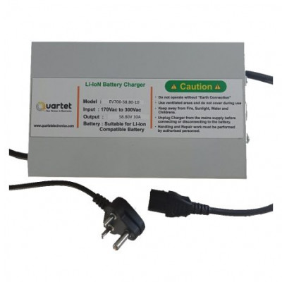 Quartet 14S Li-Ion Battery Charger 58.80V 10A with IEC-C13 Connector Quartet 14S Li-Ion Battery Charger 58.80V 10A with IEC-C13 Connector