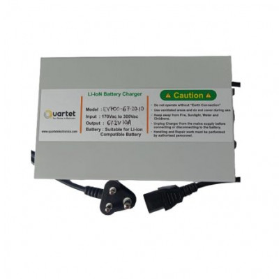 Quartet 16S Li-Ion Battery Charger 67.2V 10A with IEC-C13 Connector