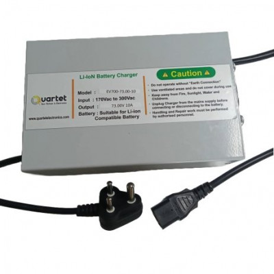 Quartet 20S LiFePO4 Battery Charger 73.00V 10A with IEC-C13 Connector Quartet 20S LiFePO4 Battery Charger 73.00V 10A with IEC-C13 Connector