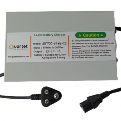 Quartet 24S LiFePO4 Battery Charger 87.60V 08A with IEC-C13 Connector