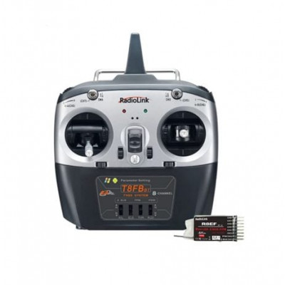 Radiolink T8FB 2.4GHz 8 Channels RC Remote Transmitter with Receiver R8EF Dual Stick Controller Radiolink T8FB 2.4GHz 8 Channels RC Remote Transmitter with Receiver R8EF Dual Stick Controller