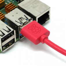 Raspberry Pi Official USB A Male to Micro USB 1m Length - Red Color