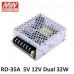 RD-35A Mean Well SMPS 5V 4A  and 12V 1A - 32W Dual Output Metal Power Supply