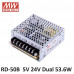 RD-50B Mean Well SMPS 5V 4A  and 24V 1.4A - 53.4W Dual Output Metal Power Supply