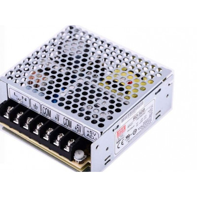 RD-50B Mean Well SMPS 5V 4A  and 24V 1.4A - 53.4W Dual Output Metal Power Supply