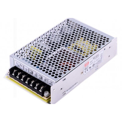 RD-85A Mean Well SMPS 5V 8A and 12V 4A - 88W Dual Output Metal Power Supply RD-85A Mean Well SMPS 5V 8A and 12V 4A - 88W Dual Output Metal Power Supply